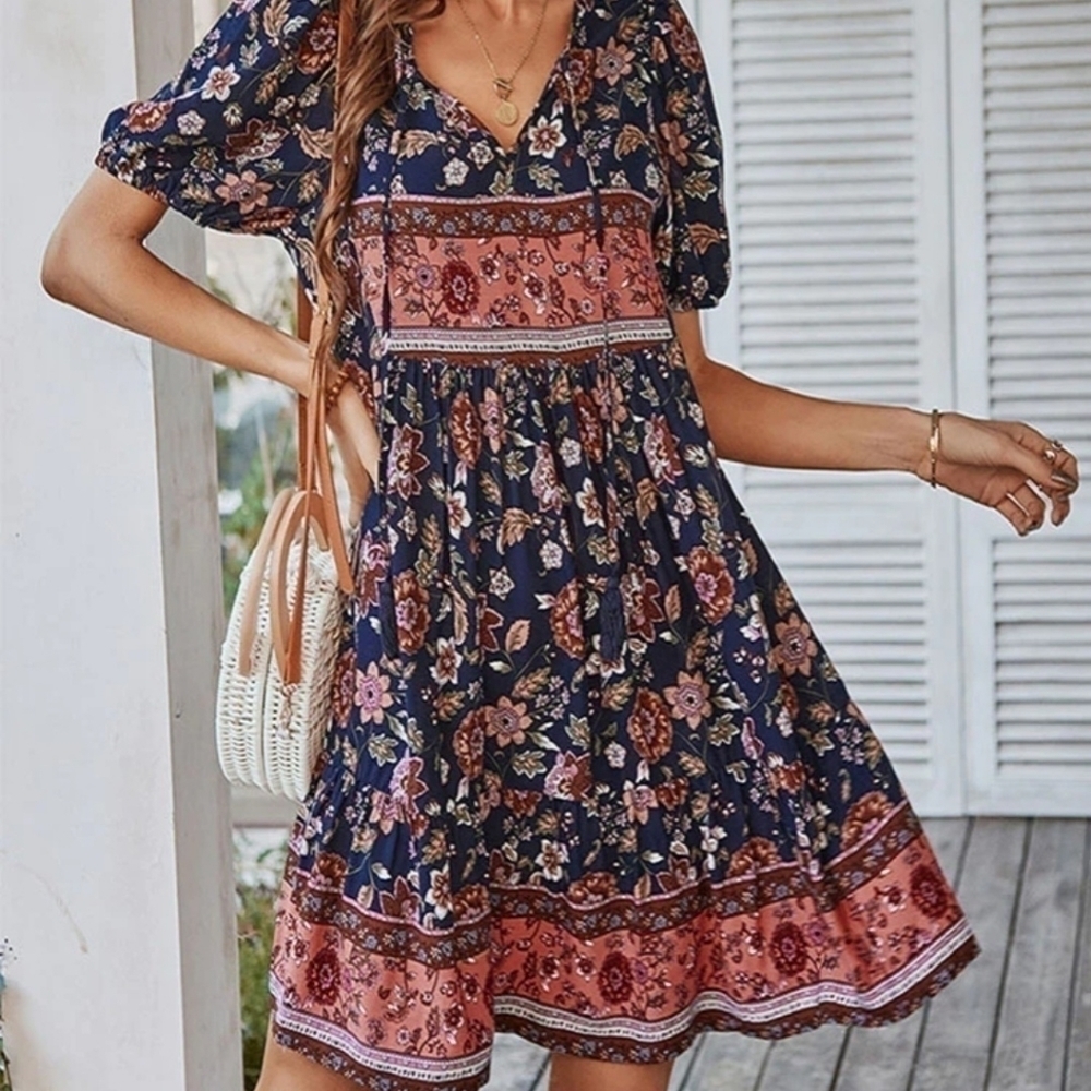 Baby doll mini dress